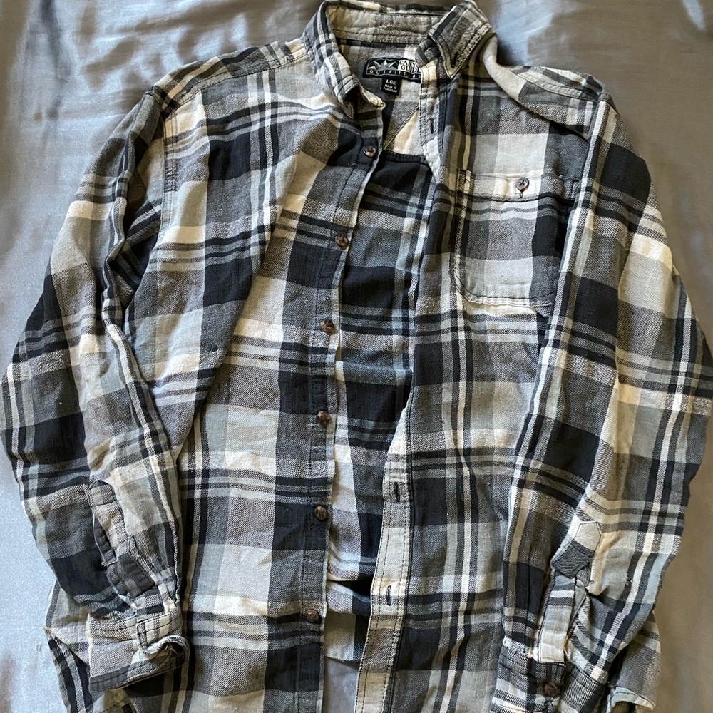 Canyon Guide Outfitters black & white Plaid